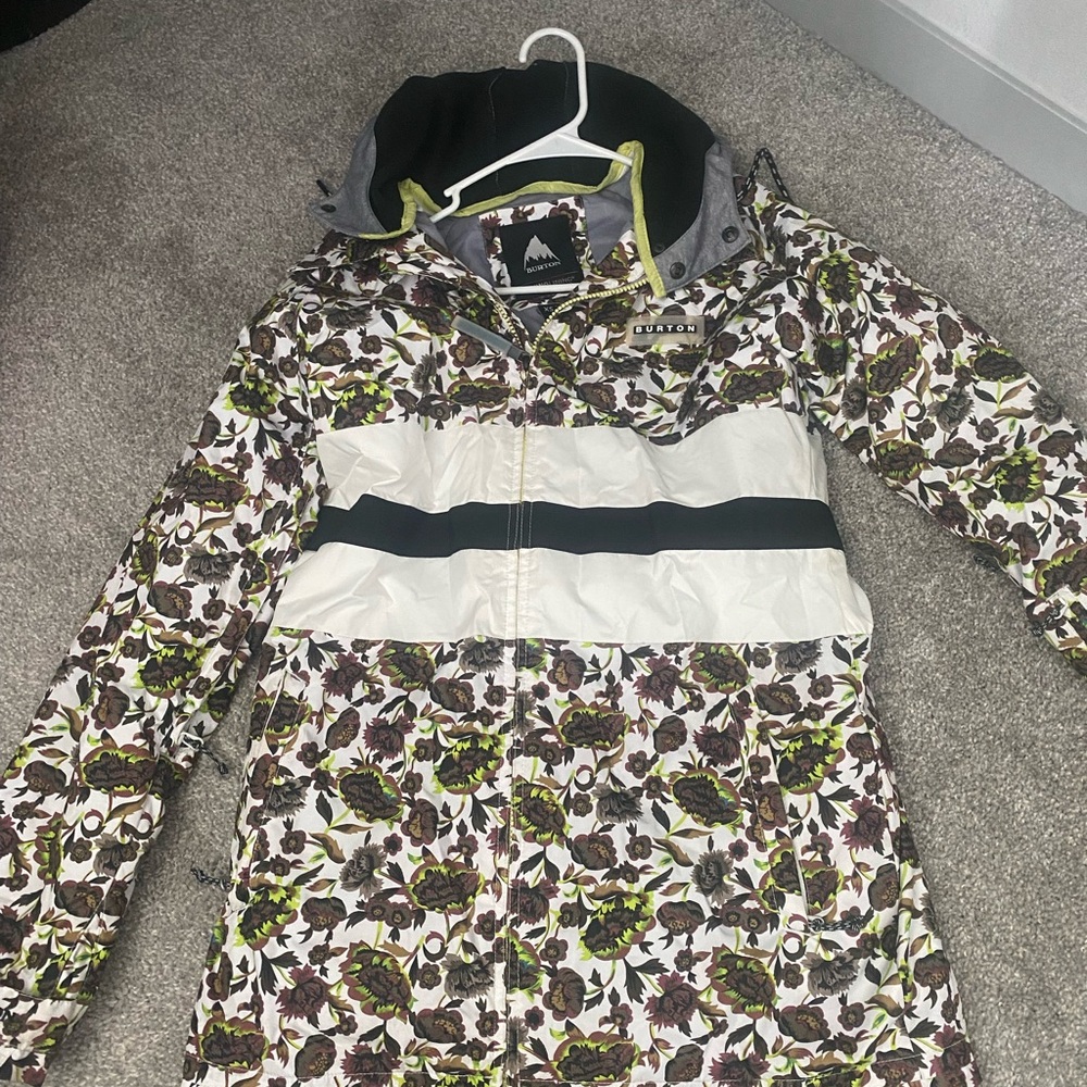 Burton XS Multicolor Floral Jacket with Hood